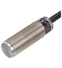 Pepperl&plus;Fuchs Inductive Proximity Stainless Steel Barrel Sensor; 18mm; Embeddable; 10-30VDC; NO; NPN; 2m Potted Cable